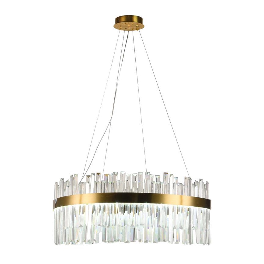 LED Dæmpbar krystal lysekrone på kabel LED/80W/230V 3000-6500K + fjernbetjening