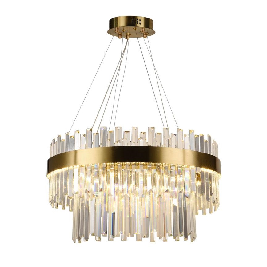 LED Dæmpbar krystal lysekrone på kabel LED/80W/230V 3000-6500K + fjernbetjening