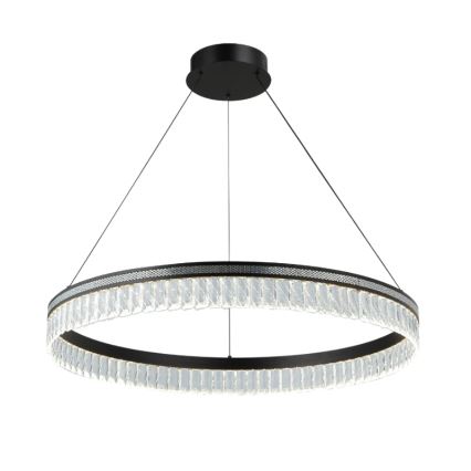 LED dæmpbar krystallysekrone på stålwire THALIA LED/55W/230V 3000-6000K Ø 80 cm + fjernbetjening