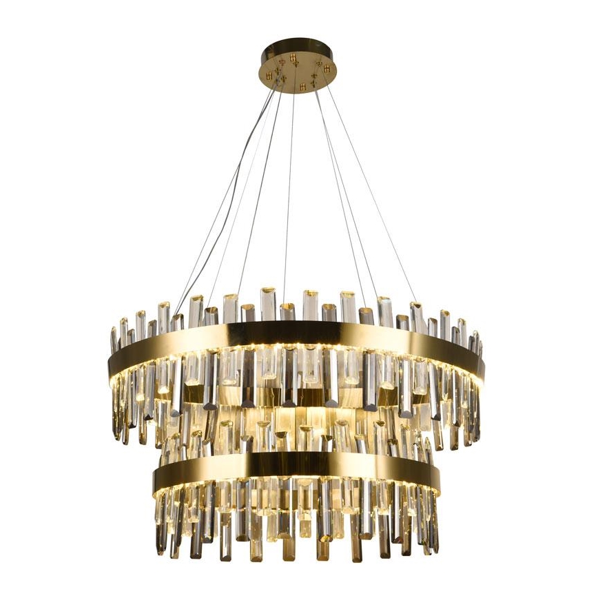 LED dæmpbar krystal lysekrone på wire LED/190W/230V 3000-6500K + fjernbetjening