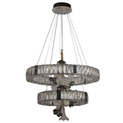 LED dæmpbar krystal lysekrone på kabel LED/70W/230V 3000-6500K + fjernbetjening