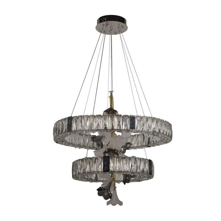 LED dæmpbar krystal lysekrone på kabel LED/70W/230V 3000-6500K + fjernbetjening