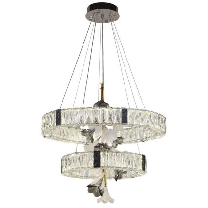 LED dæmpbar krystal lysekrone på kabel LED/70W/230V 3000-6500K + fjernbetjening