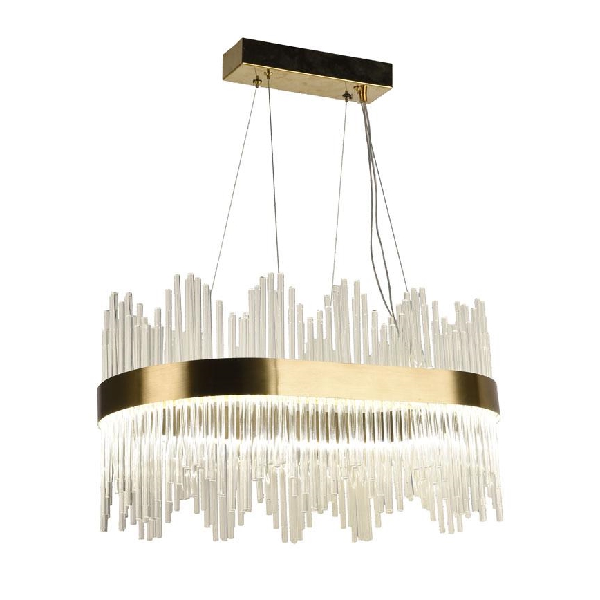 LED dæmpbar krystal lysekrone på kabel LED/70W/230V 3000-6500K + fjernbetjening