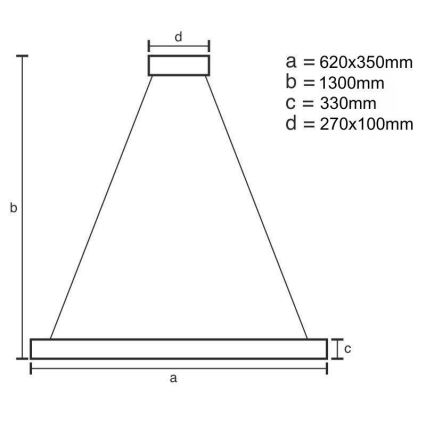 LED dæmpbar krystal lysekrone på kabel LED/70W/230V 3000-6500K + fjernbetjening
