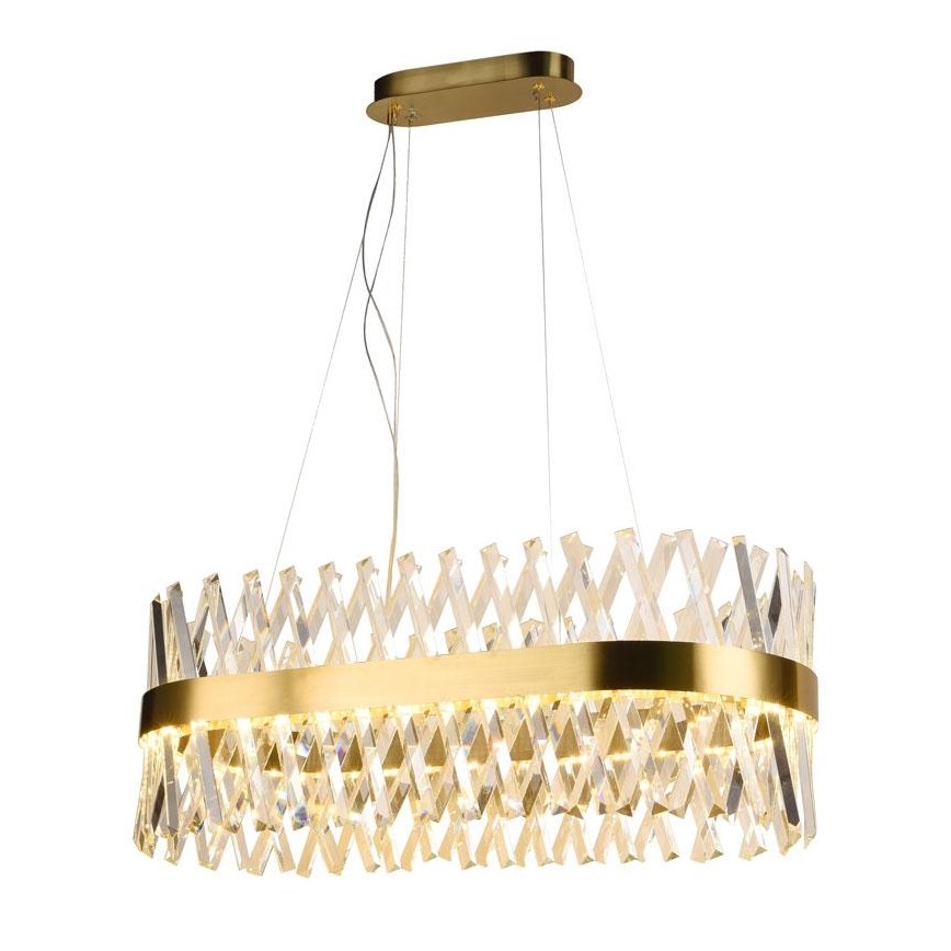 LED dæmpbar krystal lysekrone på kabel LED/90W/230V 3000-6500K + fjernbetjening