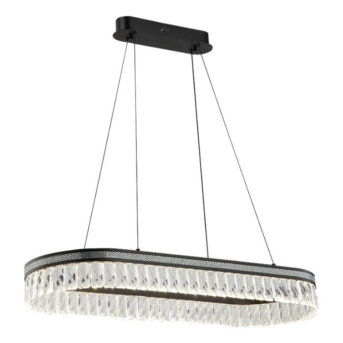 LED dæmpbar krystal lysekrone på wire THALIA LED/50W/230V 3000-6000K + fjernbetjening