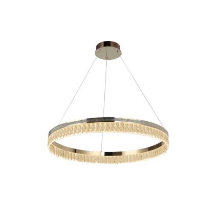 Dæmpbar LED krystal lysekrone med wireophæng THALIA LED/55W/230V 3000-6000K Ø 80 cm + fjernbetjening