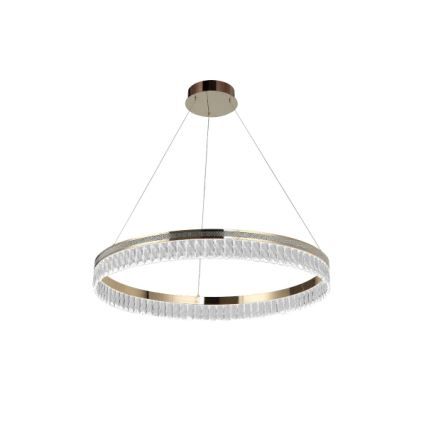 Dæmpbar LED krystal lysekrone med wireophæng THALIA LED/55W/230V 3000-6000K Ø 80 cm + fjernbetjening