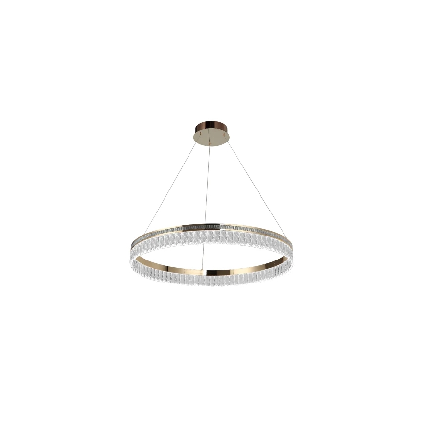 Dæmpbar LED krystal lysekrone med wireophæng THALIA LED/55W/230V 3000-6000K Ø 80 cm + fjernbetjening