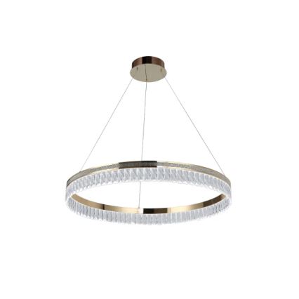 Dæmpbar LED krystal lysekrone med wireophæng THALIA LED/55W/230V 3000-6000K Ø 80 cm + fjernbetjening