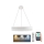LED Dæmpbar krystal pendel på snor LED/80W/230V 3000-6500K hvid + fjernbetjening