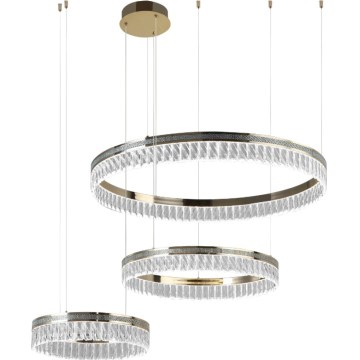 LED dæmpbar krystallysekrone med wireophæng THALIA LED/120W/230V 3000-6000K + fjernbetjening