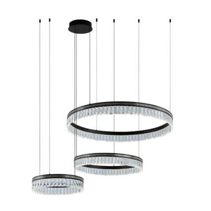 LED-dæmpbar krystal lysekrone med wireophæng THALIA LED/120W/230V 3000-6000K + fjernbetjening