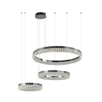 Dæmpbar LED-krystalpendel på wire THALIA LED/120W/230V 3000-6000K + fjernbetjening