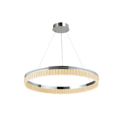 LED dæmpbar krystalpendel på stålwire THALIA LED/55W/230V 3000-6000K Ø 80 cm + fjernbetjening