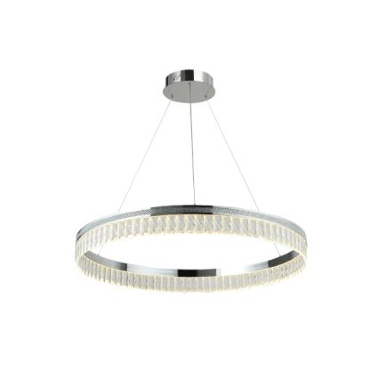 LED dæmpbar krystalpendel på stålwire THALIA LED/55W/230V 3000-6000K Ø 80 cm + fjernbetjening