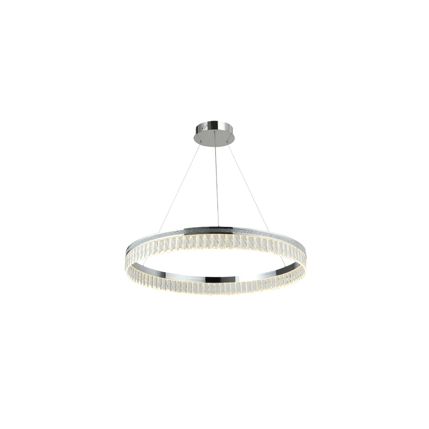 LED dæmpbar krystalpendel på stålwire THALIA LED/55W/230V 3000-6000K Ø 80 cm + fjernbetjening