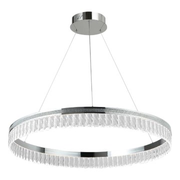 LED dæmpbar krystalpendel på stålwire THALIA LED/55W/230V 3000-6000K Ø 80 cm + fjernbetjening