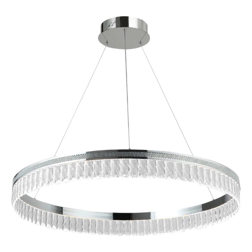 LED dæmpbar krystalpendel på stålwire THALIA LED/55W/230V 3000-6000K Ø 80 cm + fjernbetjening