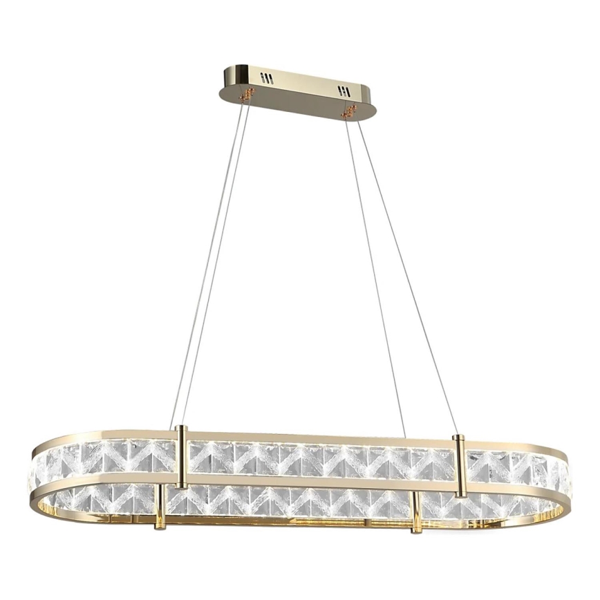 LED-dæmpbar krystalpendel på wire ENRIQUE LED/50W//230V 3000-6000K + fjernbetjening