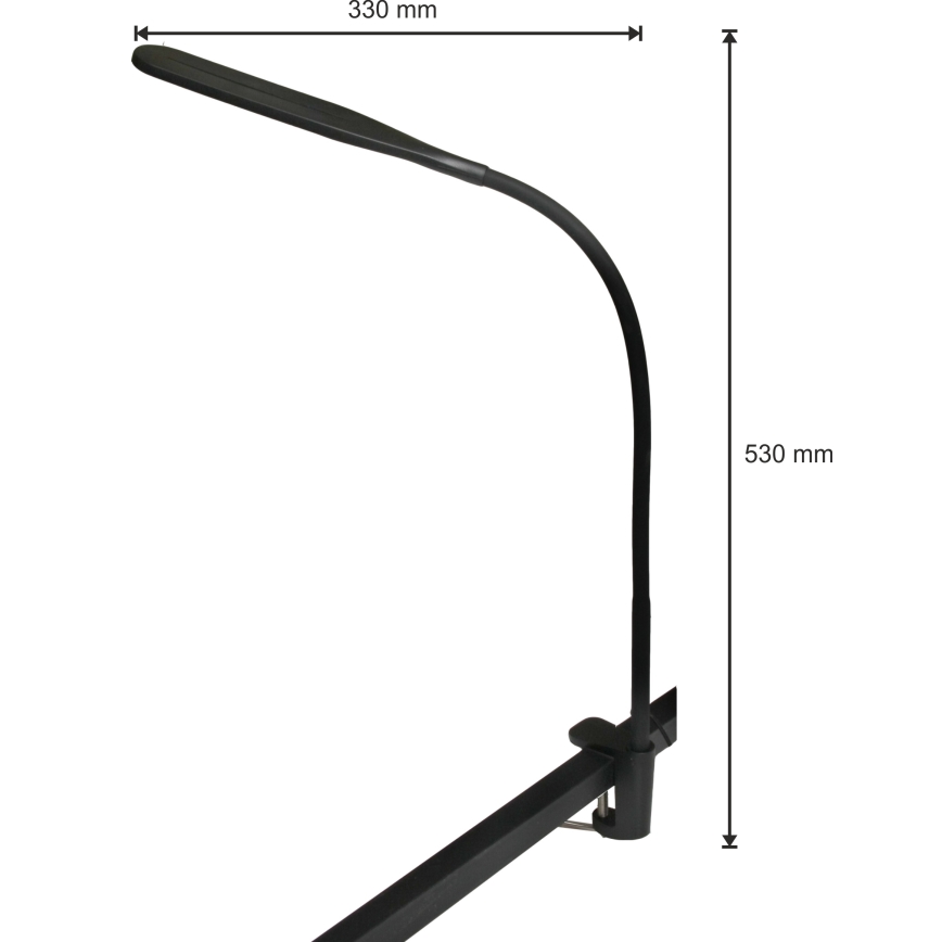 LED Dæmpbar lampe 3-i-1 LED/10W/230V 3000/4000/6000K CRI 90 sort