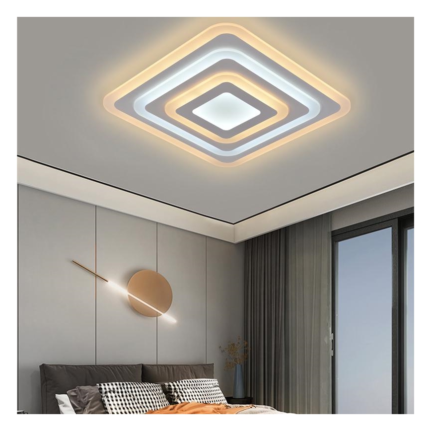 LED Dæmpbar loftlampe LED/80W/230V 3000-6500K + fjernbetjening