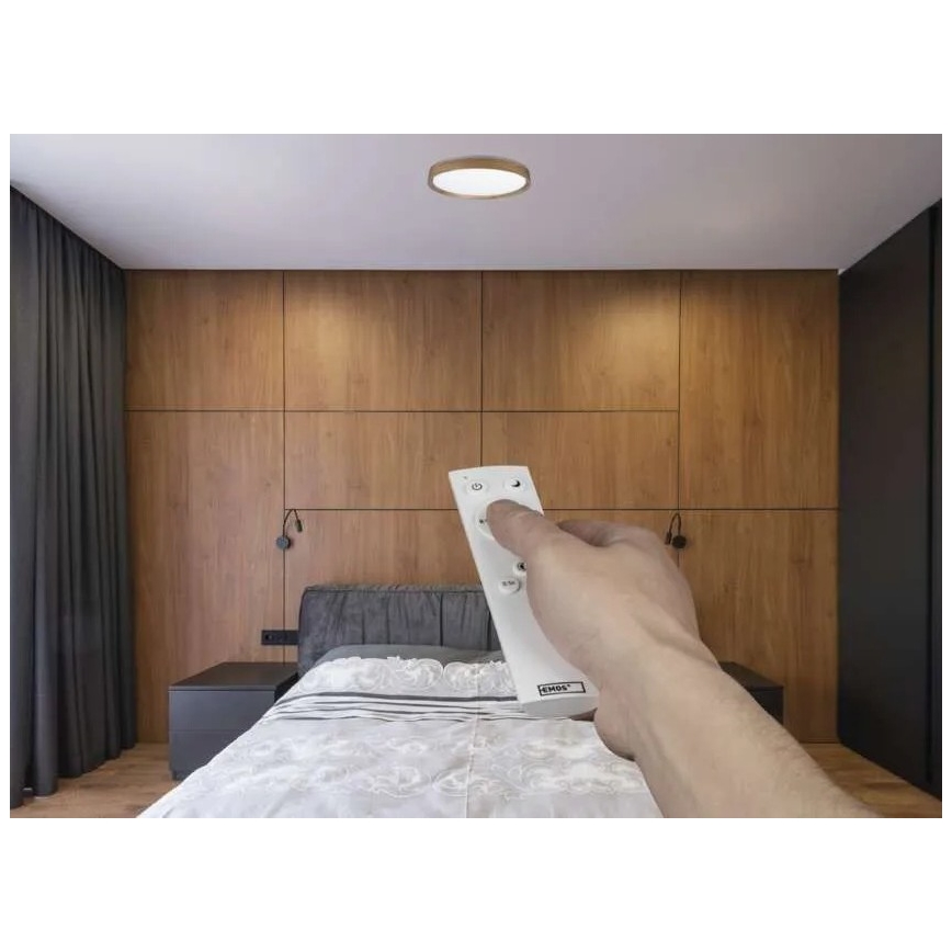 LED-dæmpbar loftlampe ILVI LED/30W/230V 2700–6500K Ø 40 cm beige + fjernbetjening