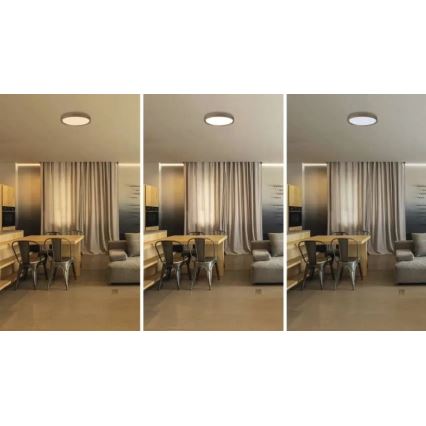 LED-dæmpbar loftlampe ILVI LED/30W/230V 2700–6500K Ø 40 cm beige + fjernbetjening