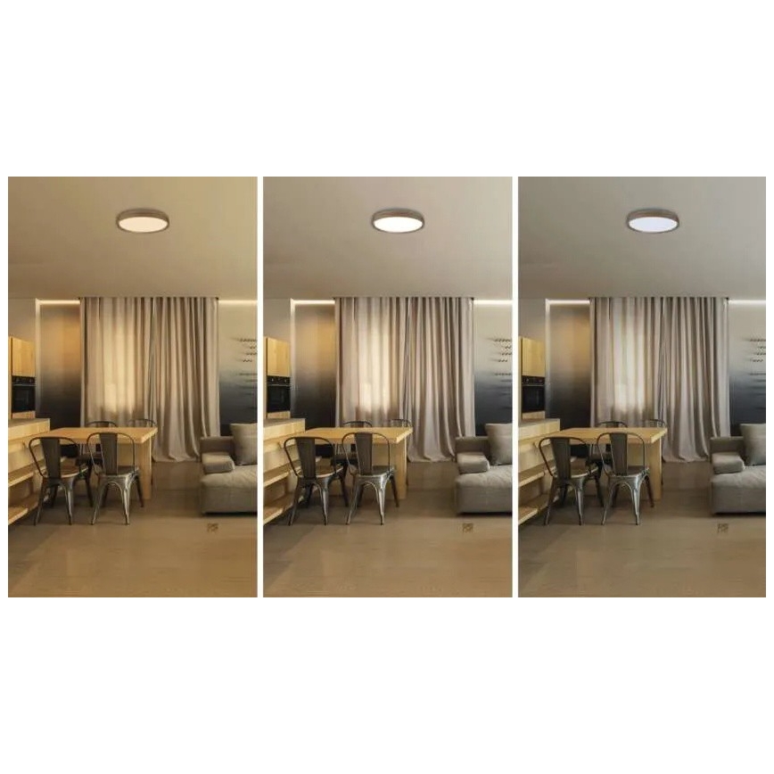 LED-dæmpbar loftlampe ILVI LED/30W/230V 2700–6500K Ø 40 cm beige + fjernbetjening
