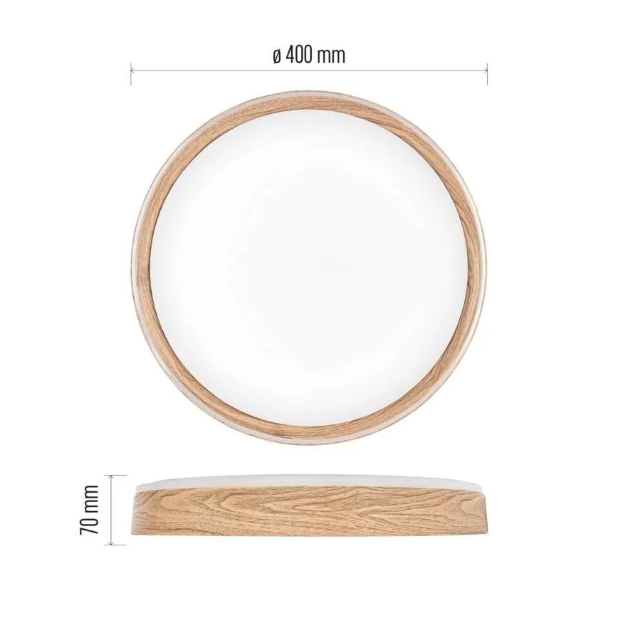LED-dæmpbar loftlampe ILVI LED/30W/230V 2700–6500K Ø 40 cm beige + fjernbetjening
