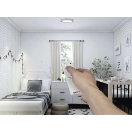 Dæmpbar LED-loftlampe ILVI LED/30W/230V 2700-6500K Ø 40 cm hvid/beige + fjernbetjening
