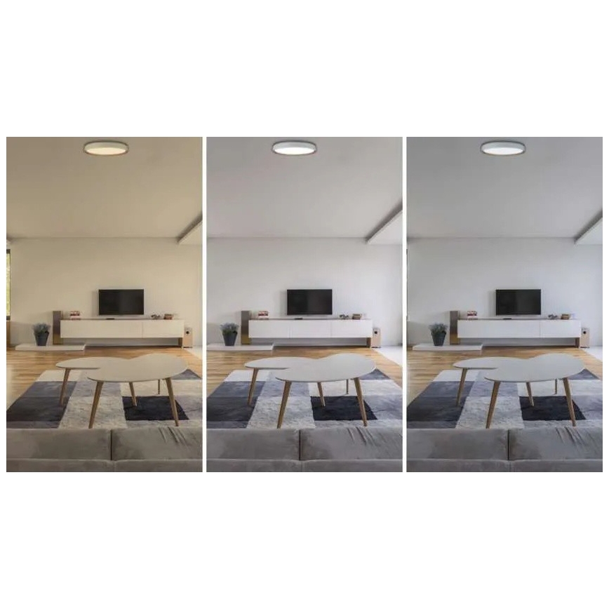 Dæmpbar LED-loftlampe ILVI LED/30W/230V 2700-6500K Ø 40 cm hvid/beige + fjernbetjening