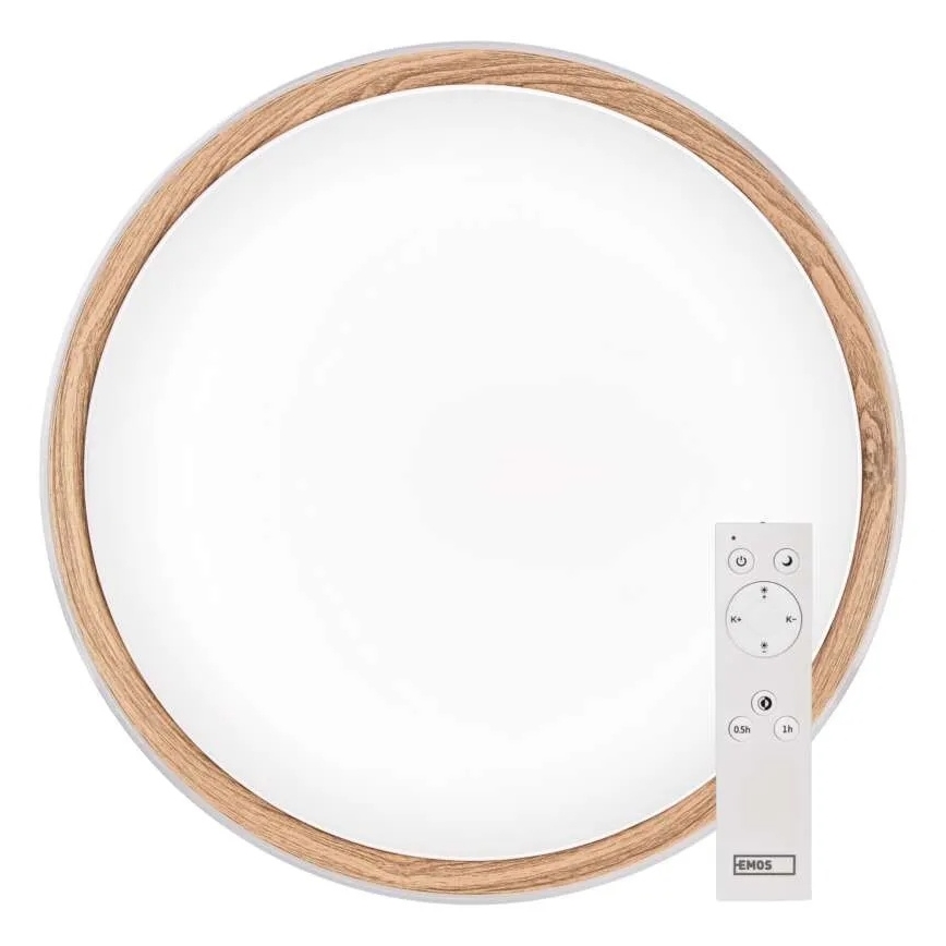 Dæmpbar LED-loftlampe ILVI LED/30W/230V 2700-6500K Ø 40 cm hvid/beige + fjernbetjening