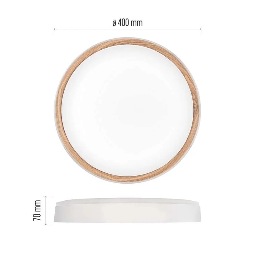 Dæmpbar LED-loftlampe ILVI LED/30W/230V 2700-6500K Ø 40 cm hvid/beige + fjernbetjening