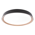 LED dæmpbar loftlampe ILVI LED/30W/230V 2700-6500K Ø 40 cm sort/beige + fjernbetjening