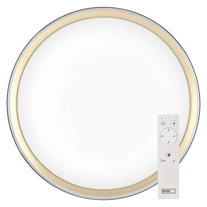 LED dæmpbar loftlampe ILVI LED/30W/230V 2700-6500K Ø 40 cm sort/messing + fjernbetjening