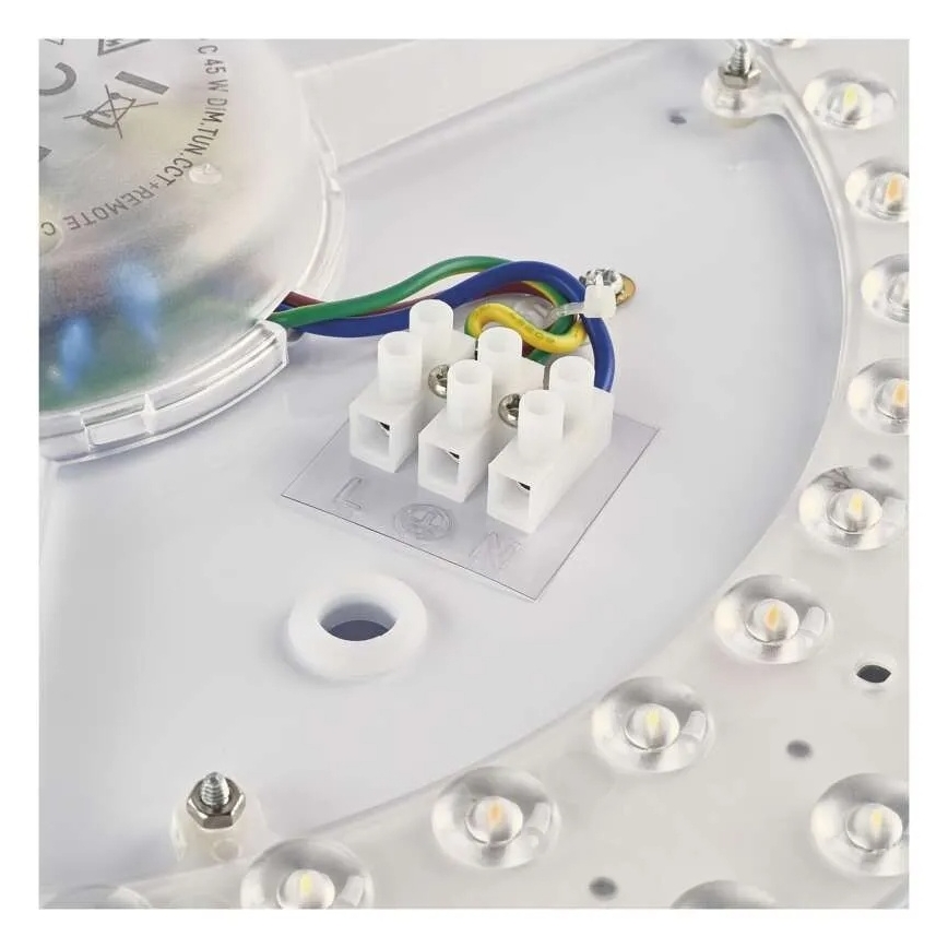 LED dæmpbar loftlampe ILVI LED/30W/230V 2700-6500K Ø 40 cm sort/messing + fjernbetjening