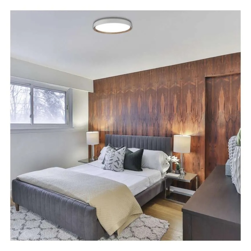 Dæmpbar LED-loftlampe ILVI LED/45W/230V 2700-6500K Ø 50 cm hvid/beige + fjernbetjening