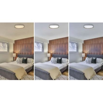 Dæmpbar LED-loftlampe ILVI LED/45W/230V 2700-6500K Ø 50 cm hvid/beige + fjernbetjening