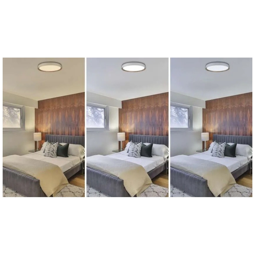 Dæmpbar LED-loftlampe ILVI LED/45W/230V 2700-6500K Ø 50 cm hvid/beige + fjernbetjening