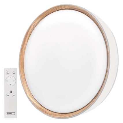 Dæmpbar LED-loftlampe ILVI LED/45W/230V 2700-6500K Ø 50 cm hvid/beige + fjernbetjening
