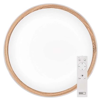 Dæmpbar LED-loftlampe ILVI LED/45W/230V 2700-6500K Ø 50 cm hvid/beige + fjernbetjening