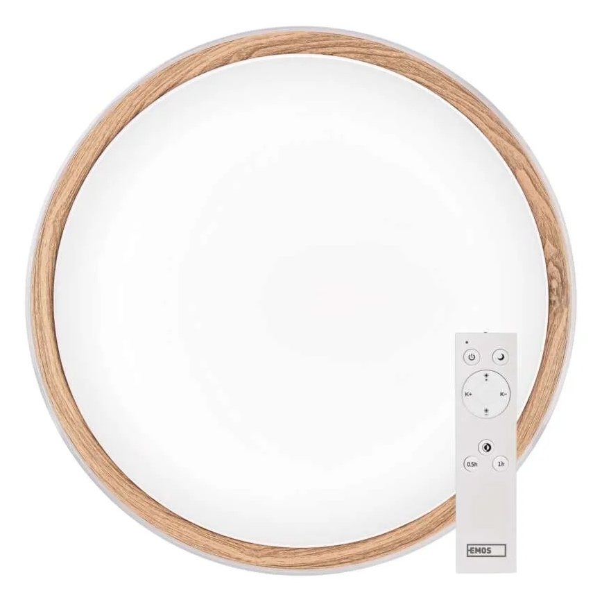 Dæmpbar LED-loftlampe ILVI LED/45W/230V 2700-6500K Ø 50 cm hvid/beige + fjernbetjening