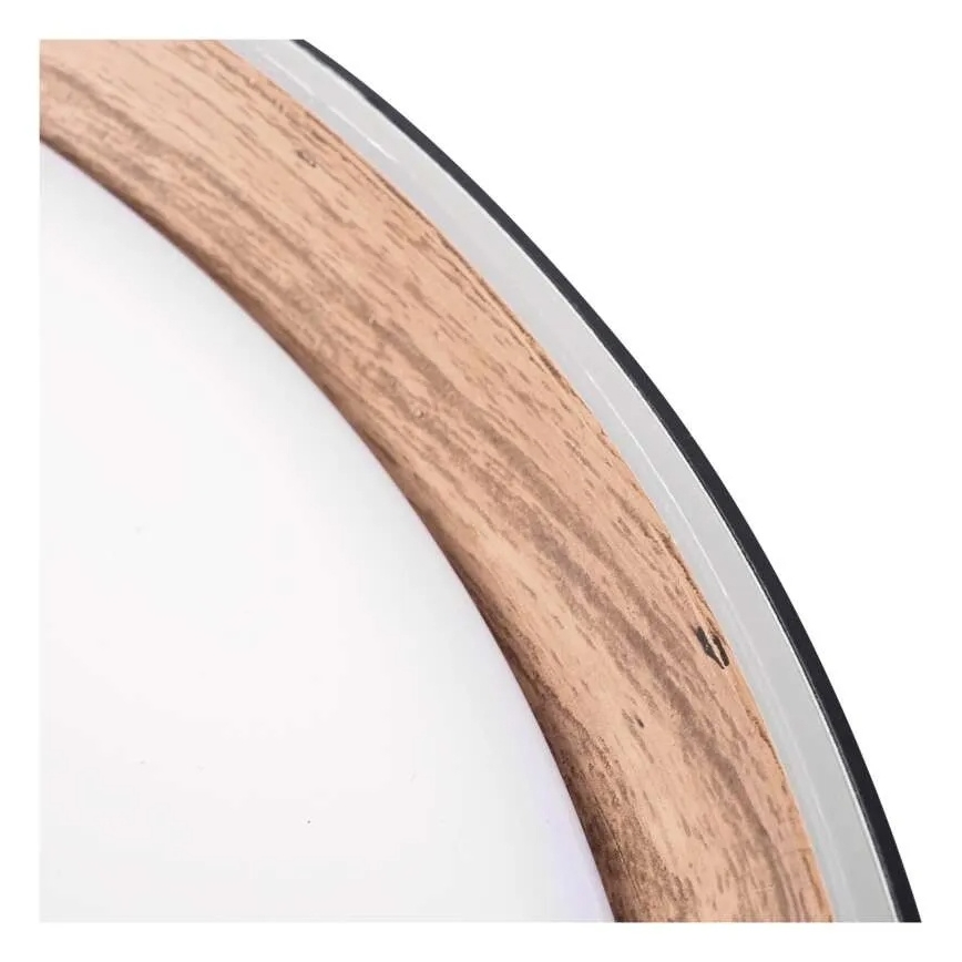 Dæmpbar LED-loftlampe ILVI LED/45W/230V 2700–6500 K Ø 50 cm sort/beige + fjernbetjening
