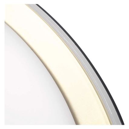 LED-dæmpbar loftlampe ILVI LED/45W/230V 2700-6500K Ø 50 cm sort/messing + fjernbetjening
