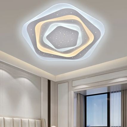 LED Dæmpbar loftlampe LED/105W/230V 3000-6500K + fjernbetjening