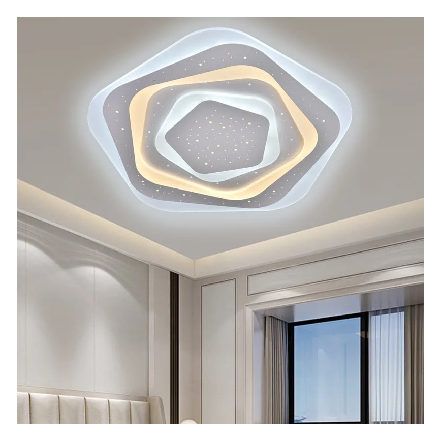 LED Dæmpbar loftlampe LED/105W/230V 3000-6500K + fjernbetjening