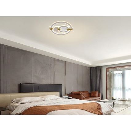 LED Dæmpbar loftlampe LED/120W/230V 3000-6500K + fjernbetjening