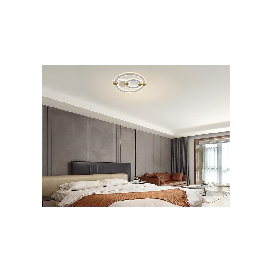LED Dæmpbar loftlampe LED/120W/230V 3000-6500K + fjernbetjening